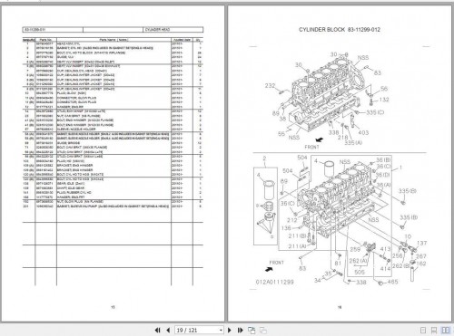 Sumitomo Hydraulic Excavator Diesel Engines 6HK1 Tier4 Parts Catalog 2