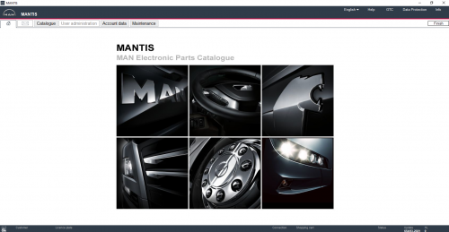MAN Mantis v654 EPC 2021 [03.2021] Spare Parts Catalogue DVD