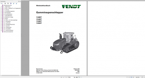 FENDT TRACTOR 24.3GB PDF Diagrams, Operator & Workshop Manuals German DVD 6