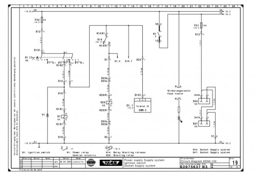 Hamm Roller HD90(K,V) HD90.4 HD110(K,HV,VHV) H1.81 Electric & Hydraulic Diagrams DE+EN 2