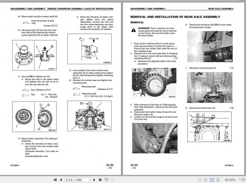 Komatsu Wheel Loader WA380 5 Shop Manual SEBM024713 4