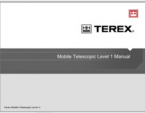 Terex Mobile Telescopic Level 1 Operator Manual 1