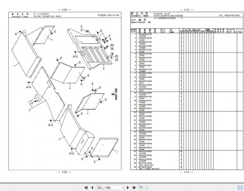 Tadano Rough Terrain Crane GR 800EX 2 P3 1CE Parts Catalog EN+JP 3