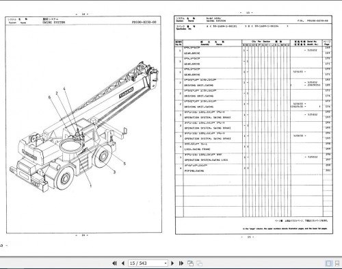 Tadano Rough Terrain Crane TR 160M 1 P 02 Parts Catalog EN+JP 3
