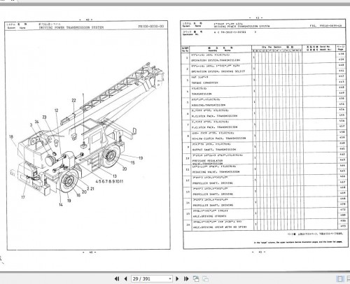 Tadano Rough Terrain Crane TR 300E 11 P 02 Parts Catalog EN+JP 3