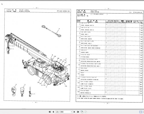 Tadano Rough Terrain Crane TR 400EX 3 P1 1EJ Parts Catalog EN+JP 3