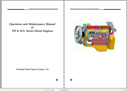 Shanghai Diesel Engine D9 & 6CL Operation & Maintenance Manual 1