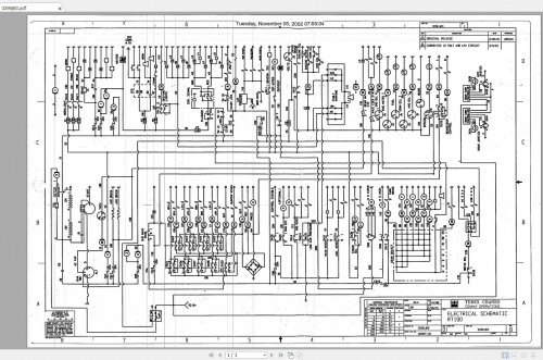 Terex Crane RT190 Electrical & Hydraulic Schematic 2