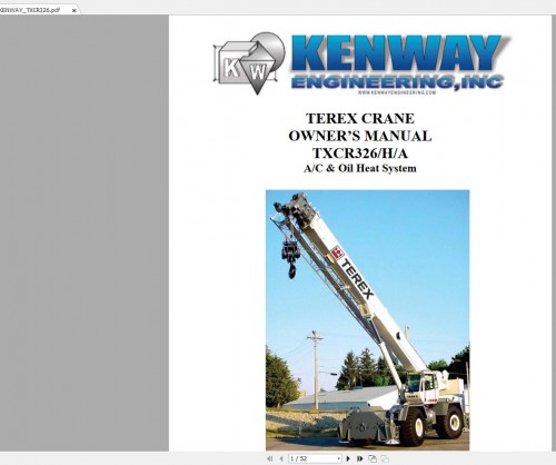 Terex Crane RT670 1 Shop Manual, Electrical & Hydraulic Schematic 3