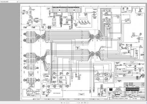 Terex Crane T500 Electrical & Hydraulic Schematic 1