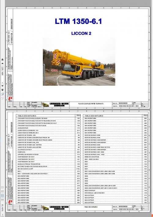 Liebherr Mobile Crane LTM 1350 6.1 D9508A7 350 Ton Wiring Diagram & Liccon Errror Code Manual (6)
