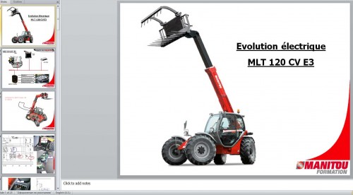 Manitou MLT 120 CV E3 Evolution Electricity PPT Training Presentation RU 1