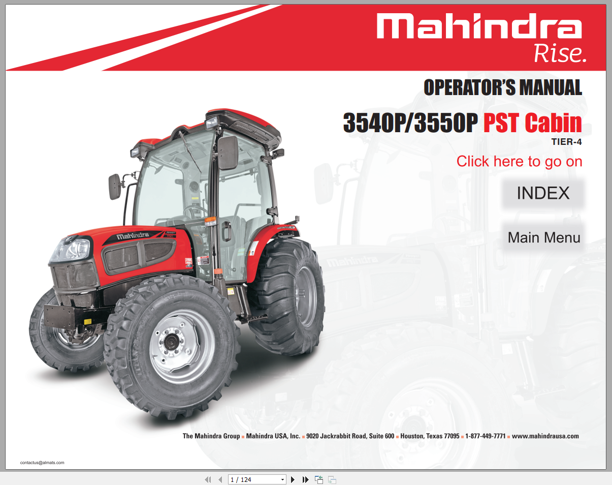 Mahindra 3016 Tractor Service Manual Pdf