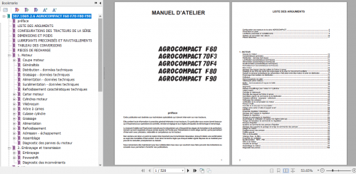 DEUTZ FAHR Tractor French Language Workshop Manuals, Operator & Manual DVD 4