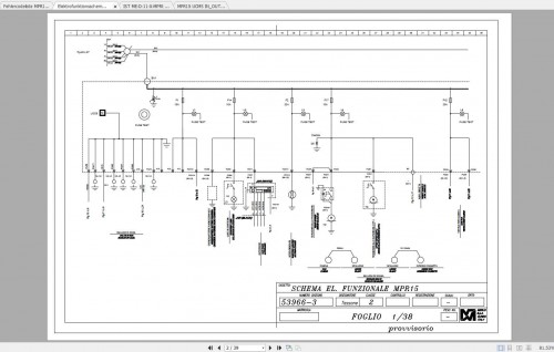 Merlo MPR15 Electrical Diagram & Error Code DE 2