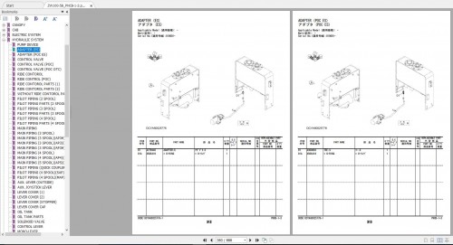 Hitachi Wheel Loader ZW100 5B, ZW100, ZW100 G Parts Catalog EN+JP 4