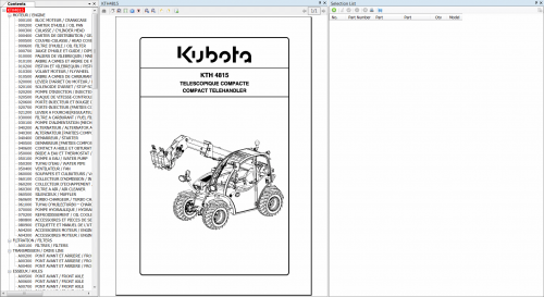 Kubota KE SP (English Spanish) EPC 06.2021 Tractors, Construction Machinery, Power Products, Utility