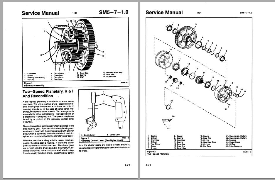 Linkbelt Lattice Boom Crane ABS-238A API-238A TC-238A Service Manual ...