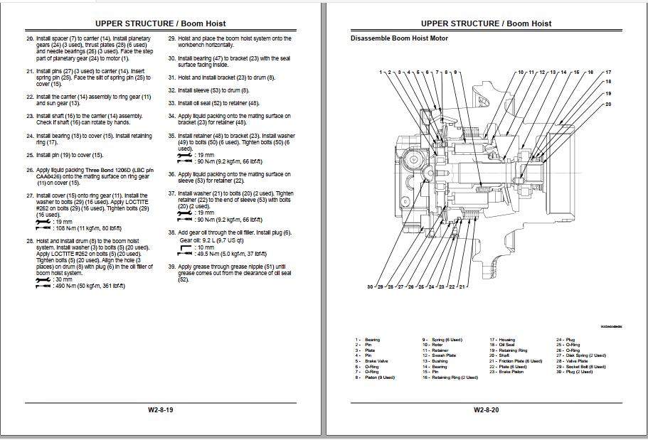 Linkbelt Lattice Boom Crawler Crane 218 HSL Service Manual | Auto ...