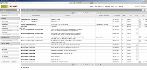 CLAAS WebTIC Offline RU Russian 4.0.5 06.2021 Operator Repair Manual Service Documentation DVD 3