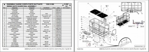 Haulotte Articulated Boom Lift HA16 RTJ HA46 RTJ O E03.21 Spare Parts Manual 4000509190 3