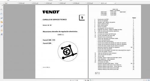 Fendt Tractor Favorit 900 Vario Com1 VIN 916 926 Operation Manual, Workshop Manual ES (1)