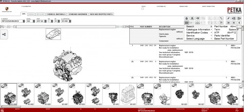 PETKA 8.3 Volkswagen Seat Skoda Audi Commercial Vehicles Porsche 06.2021 Spare Parts Catalog DVD 123