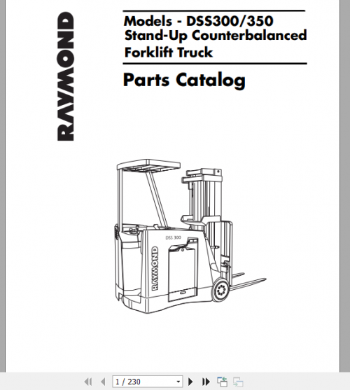 RAYMOND Forklift 8.06GB Service Parts Manual & Schematics Update 2020 DVD 11