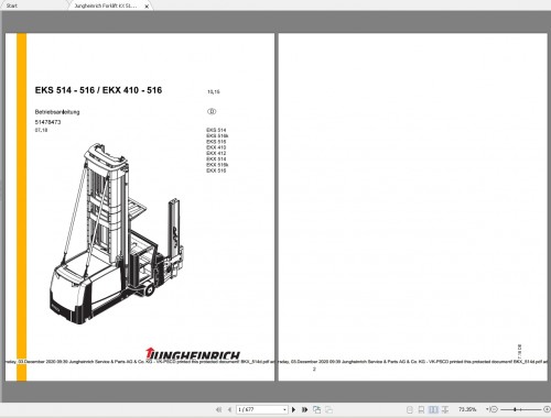 Jungheinrich Forklift Full Models 112018 Updated Operating Manuals PDF DVD 2