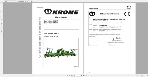 Krone Agricutural 16.7Gb All Model Opearation Manual Updated 06.2021 English Version (14)