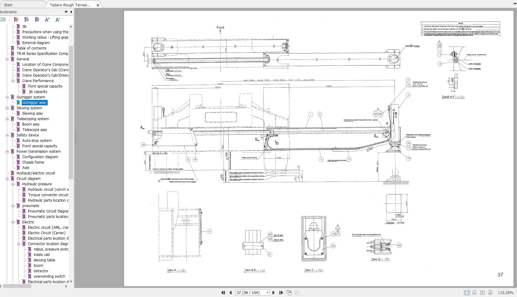 Tadano Rough Terrain Crane GR-600N-1_TC-01E Training Manual EN PDF