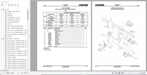 Hyster Electric Motor Rider Trucks D114 E1.50 1.75XM E2.00XMS Parts Manual 897744 3