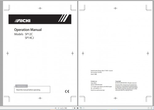 Aichi Parts List Operator Manual & Service Manual DVD (4)