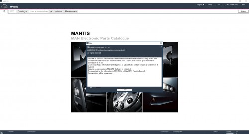 MAN MANTIS v660 EPC [06.2021] Spare Parts Catalog DVD 1