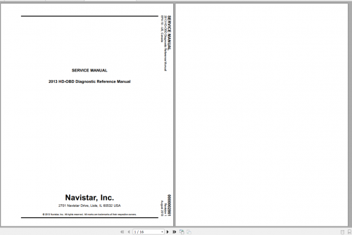 Navistar N13 (2014 2015) Wiring Diagram, Service Manual (1)