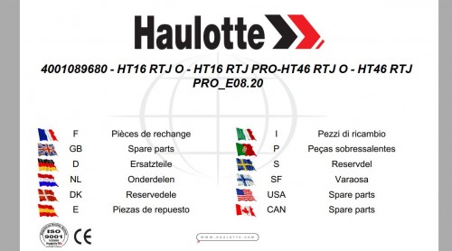 Haulotte Work Platforms PDF 23.45 GB Updated [08.2021] Service Operators Manual & Spare Parts Manual