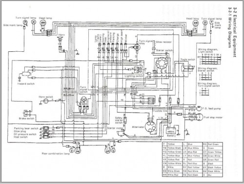 Yanmar Mini Excavator V1 Wiring Diagrams