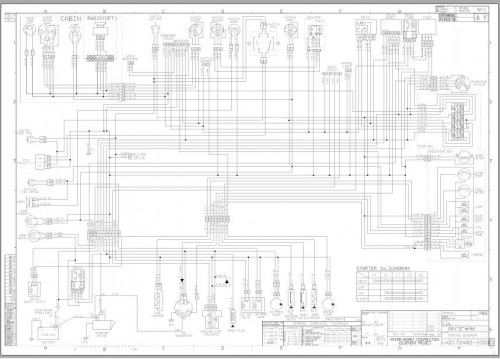 Yanmar Mini Excavator VIO20 VIO25 Wiring Diagrams Z172482 1050D