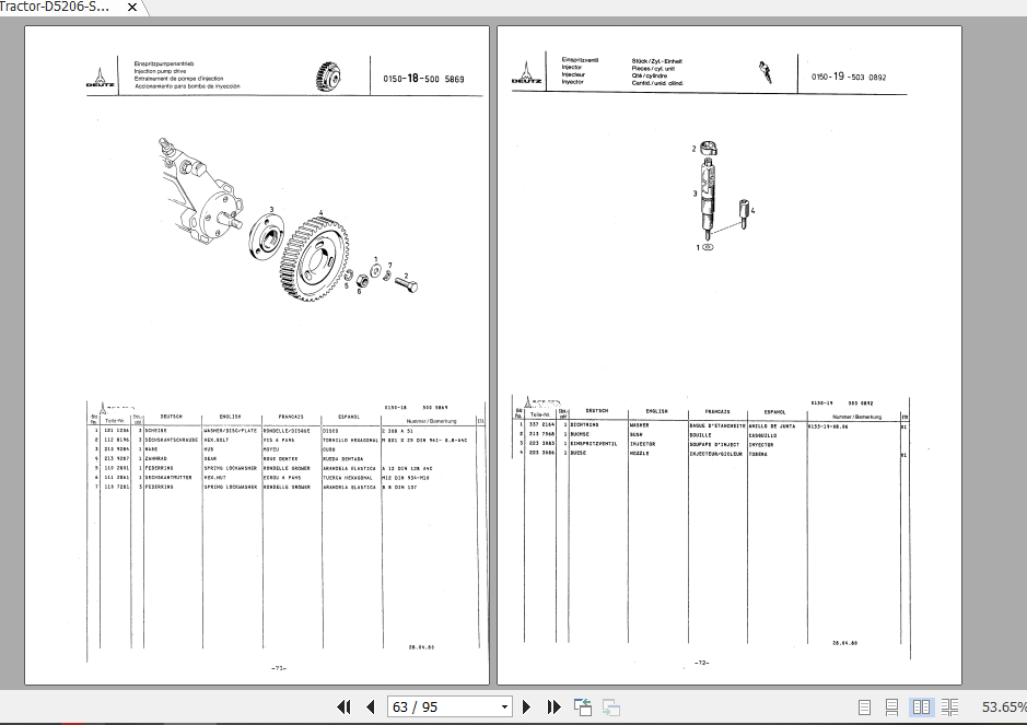 Deutz Tractor D5206 Service Manual German Auto Repair Manual Forum