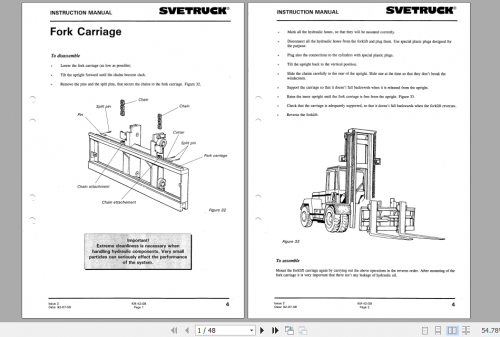 SVETRUCK Forklift 1060 28 Insrtuction Book Manual 2
