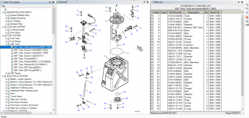 Komatsu Crawler Excavators PC238USLC 11 Spare Parts Catalog 4