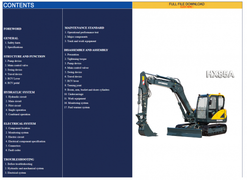 Hyundai CERES Heavy Equipment Service Manual Updated [09.2021] Offline DVD 6