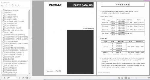 Yanmar Crawler Backhoe VIO55 5 Parts Catalog 0CS10 M46903EN 1