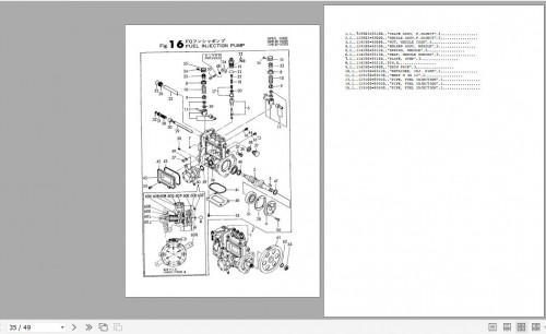 Yanmar Engine 3TN 3TNA 3TNE 3TNV Parts Catalog 3