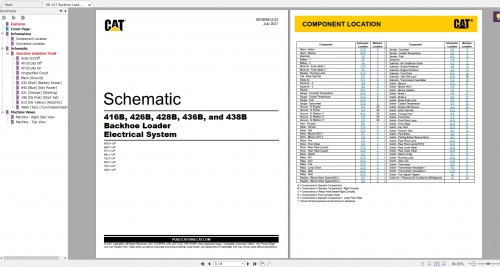 CAT Backhoe Loader 279MB Full Models 04.1988 08.2021 Updated Electric Hydraulic Schematics EN PDF DV