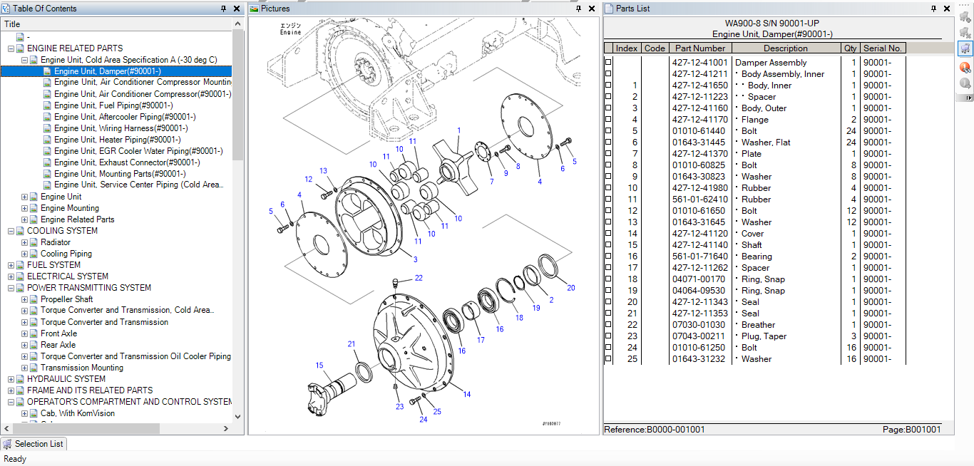 Komatsu Wheel Loaders USA WA900-8 Spare Parts Catalog | Auto Repair ...