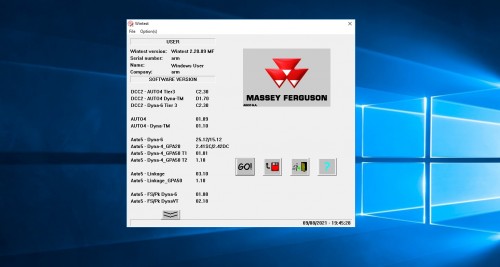Massey Ferguson Wintest V2.20.09 2019 Diangostic Software DVD 1