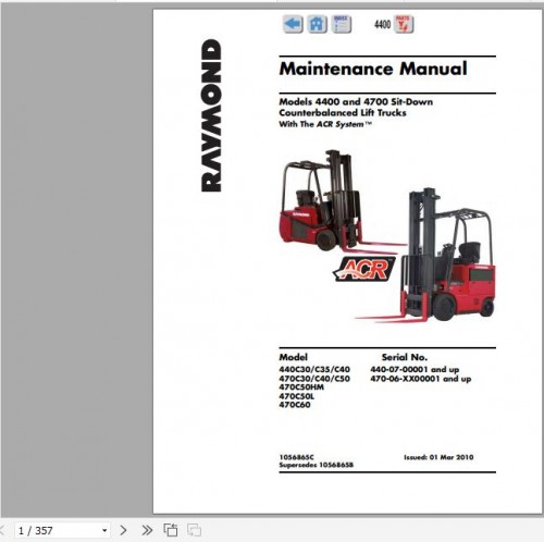 Raymond-Sit-down-Counterbalanced-Lift-Truck-4400-Schematics-Maintenance--Parts-Manual-1.jpg