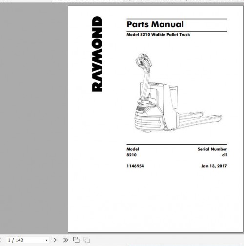 Raymond-Walkie-Pallet-Truck-8210-Schematic-Maintenance--Parts-Manual-1.jpg