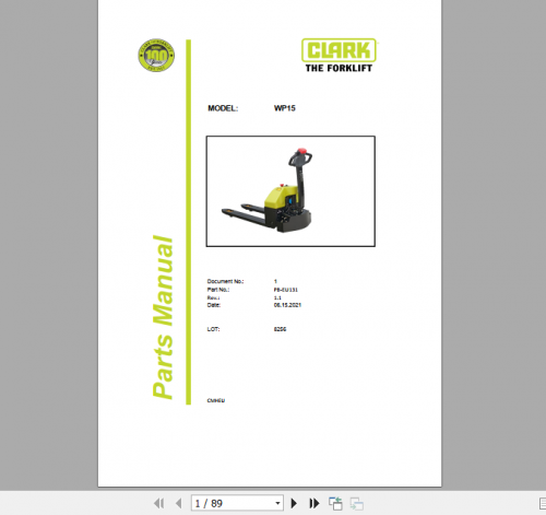 Clark-Forklift-WP15-Parts-Manual_PB-EU131-1.png